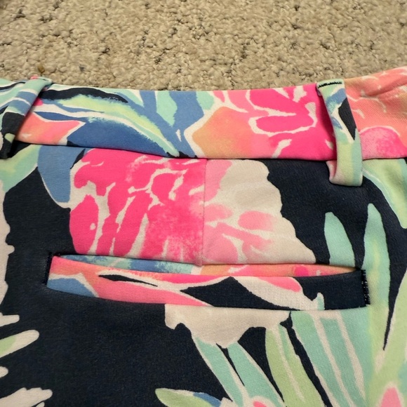 Lilly Pulitzer size 6 EUC Pink and Blue Shorts shorts muted bright - Picture 14 of 14